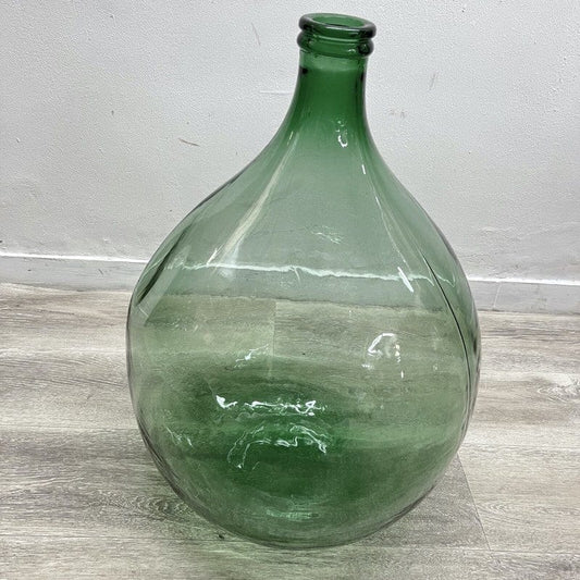 Damigiana in vetro soffiato da 54 litri antica vecchio boccione verde per vino Categoria Vetri e Cristalli