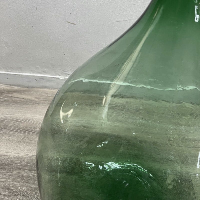 Damigiana in vetro soffiato da 54 litri antica vecchio boccione verde per vino Categoria Vetri e Cristalli