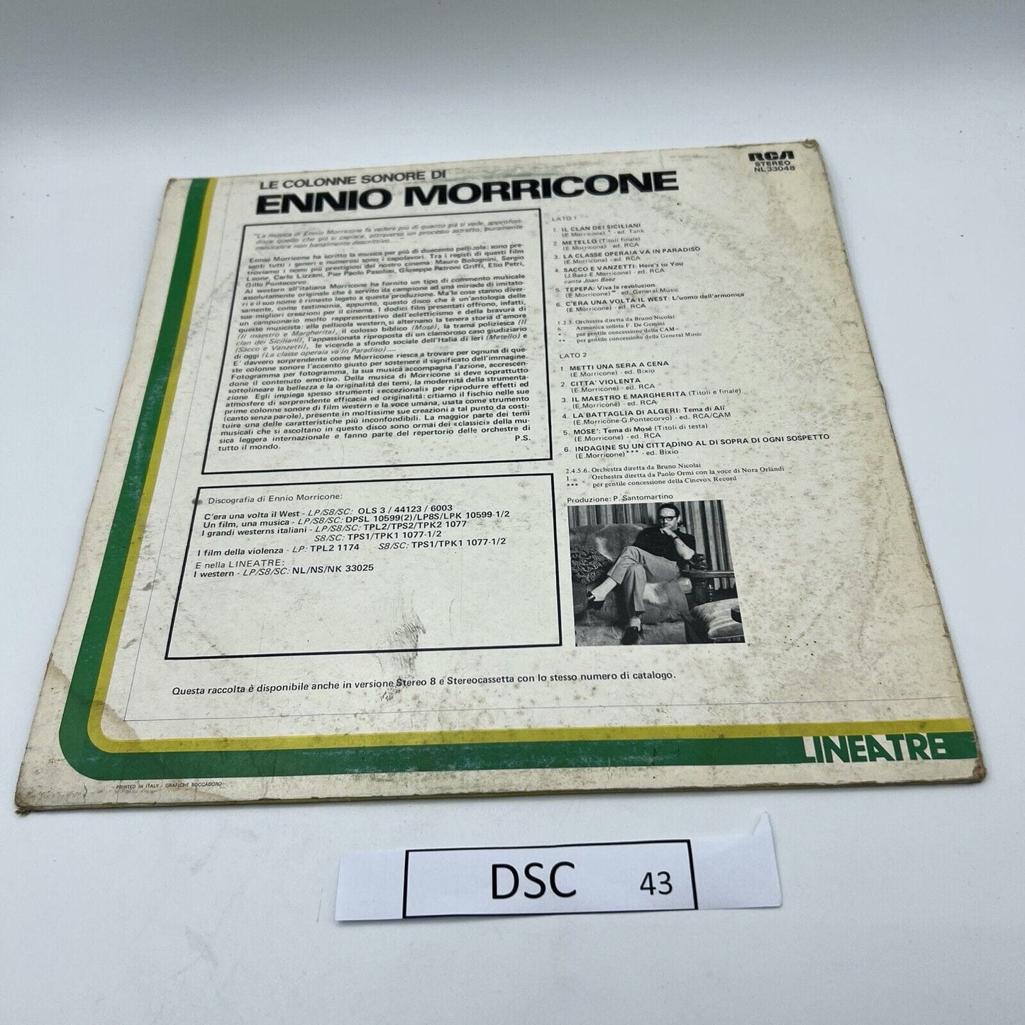 Disco in vinile 33 giri lp di ENNIO MORRICONE LE COLONNE SONORE 1977 VINTAGE Categoria Dischi in Vinile