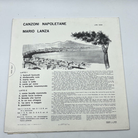 Disco in vinile 33 giri lp di Mario Lanza VINTAGE Funiculì Funiculà Napoli 1963 Categoria Dischi in Vinile