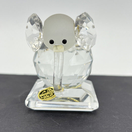 Elefante vintage in Cristallo Bohemia Miniatura in vetro decorativa da tavolo Categoria Vetri e Cristalli