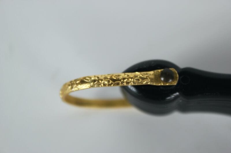 Elegante Ventaglio vintage in stoffa nero e merletto pizzo per signora ricamato Categoria  Ventagli