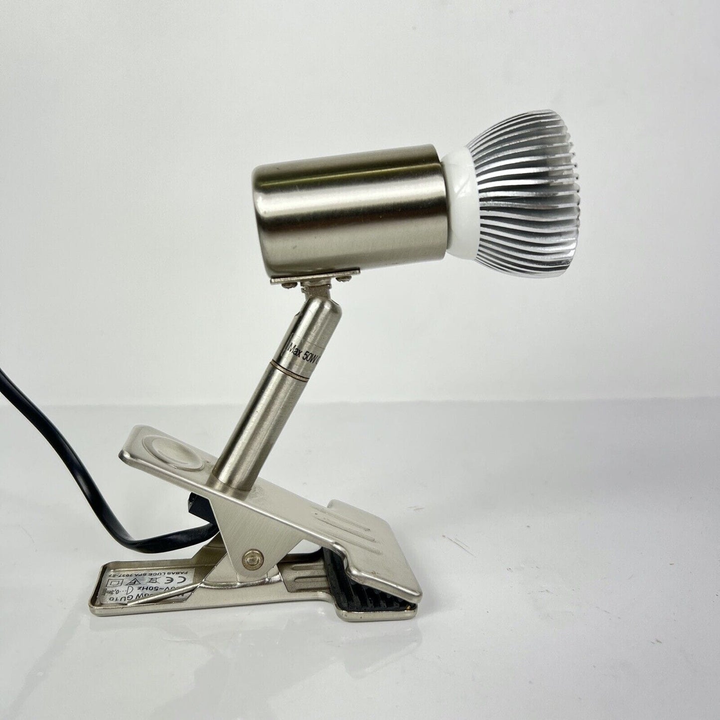 Faretto a Clip Morsa pinza lampada Fabas Satinato orientabile direzionale led Categoria Lampade Appliques