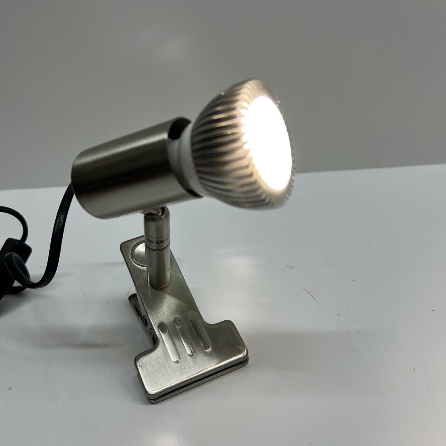 Faretto a Clip Morsa pinza lampada Fabas Satinato orientabile direzionale led Categoria Lampade Appliques