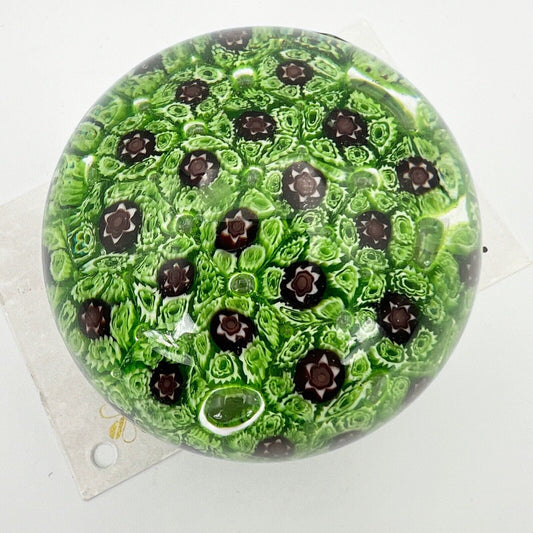 Fermacarte Vintage in vetro di Murano con Murrine da scrivania Palla anni '70 Categoria Accessori scrivania e ufficio