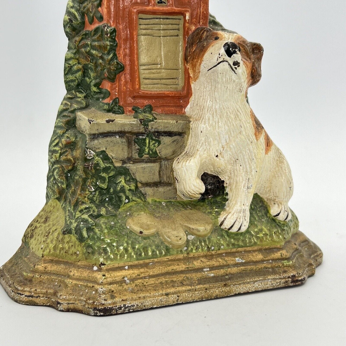 Fermaporta Vintage in ghisa Cassetta lettere stile inglese con cane e gatto Categoria Vari