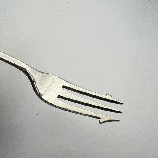 Forchetta antica forchettina da portata per sottaceti posata inglese per cucina Categoria Sheffield & Argento