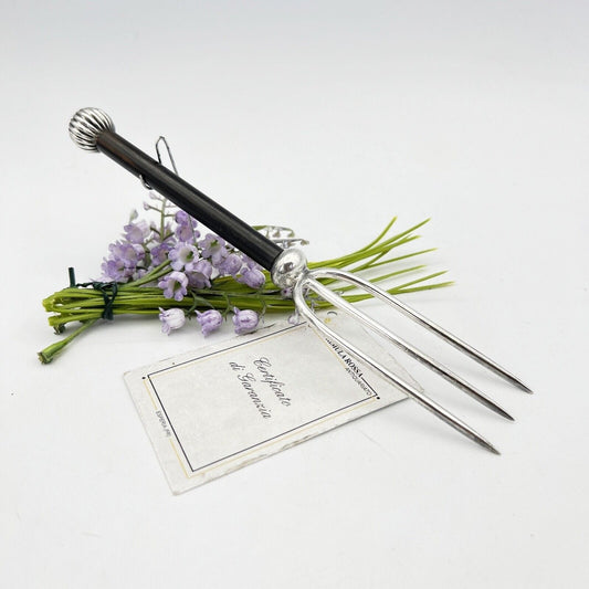 Forchetta antica forchettone da portata per arrosto o pane posata inglese cucina Categoria  Sheffield & Argento