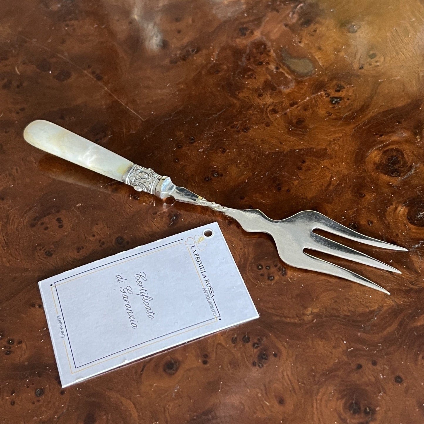 Forchetta antica forchettone in Argento Placcato EPNS posata inglese da portata Categoria Sheffield & Argento