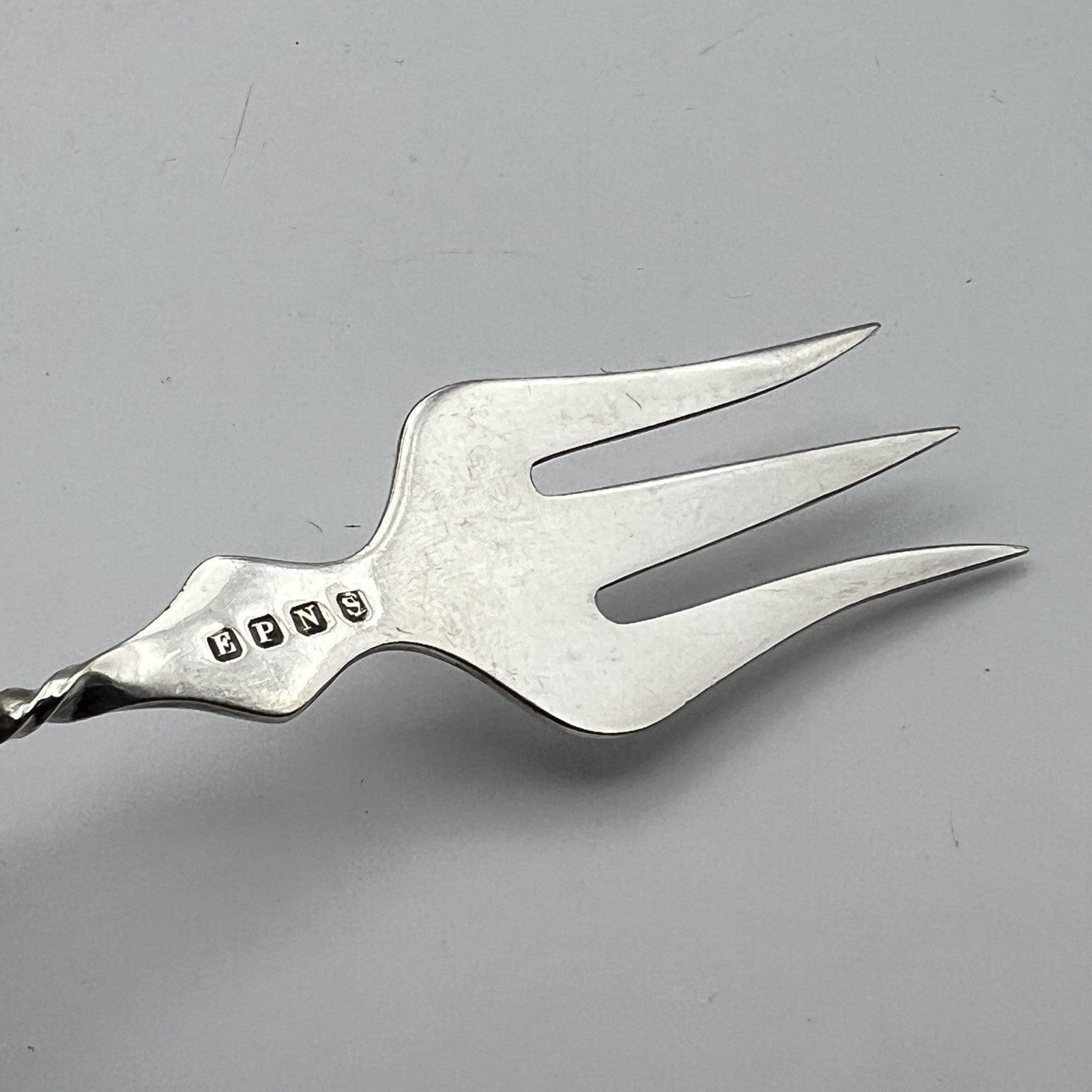 Forchetta antica forchettone in Argento Placcato EPNS posata inglese da portata Categoria  Sheffield & Argento