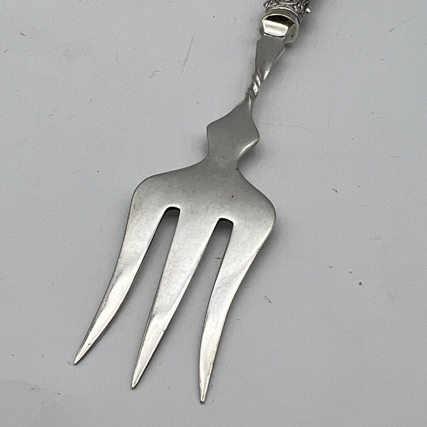 Forchetta antica forchettone in Argento Placcato EPNS posata inglese da portata Categoria Sheffield & Argento