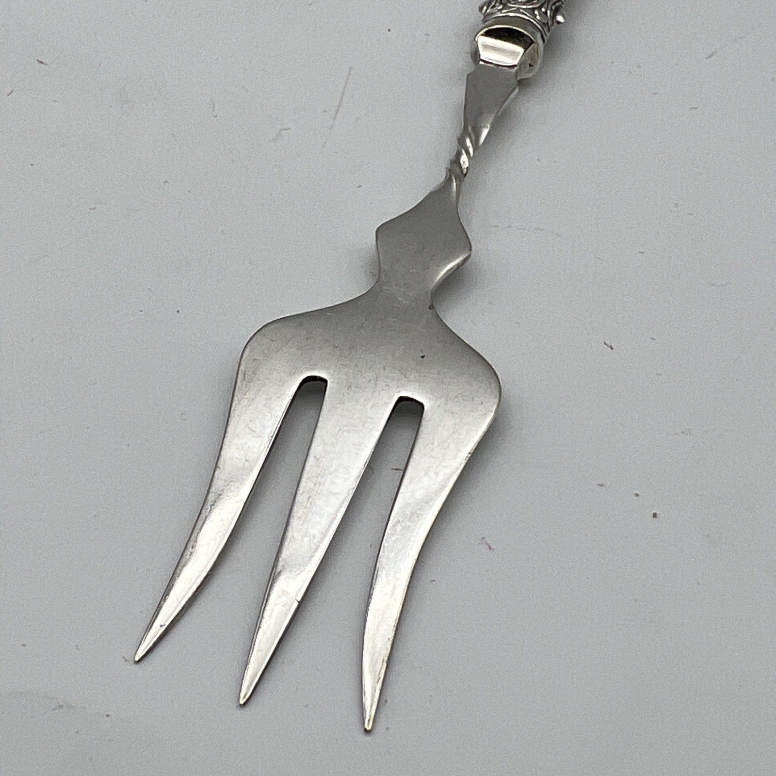 Forchetta antica forchettone in Argento Placcato EPNS posata inglese da portata Categoria  Sheffield & Argento