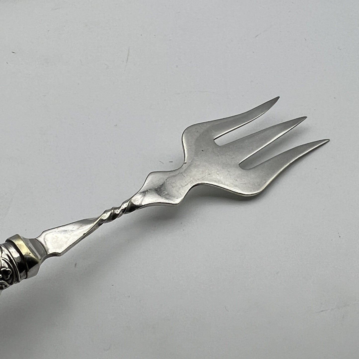 Forchetta antica forchettone in Argento Placcato EPNS posata inglese da portata Categoria Sheffield & Argento