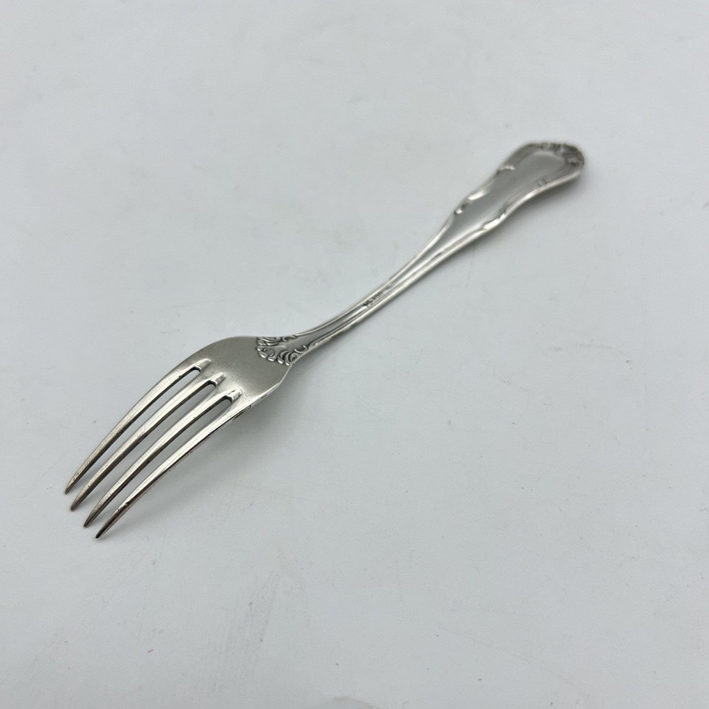 Forchetta antica in Argento massiccio 800 anni '40 posata Forchettina Categoria Sheffield & Argento