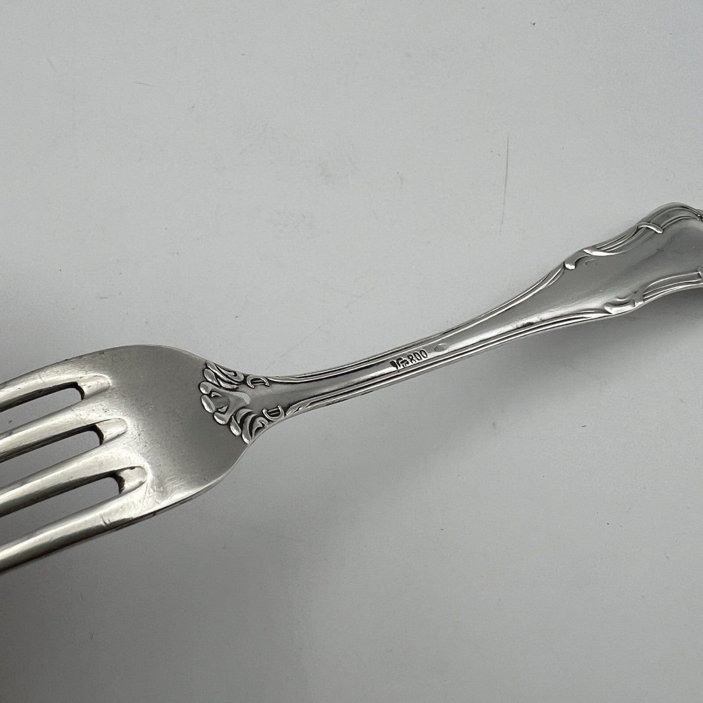Forchetta antica in Argento massiccio 800 anni '40 posata Forchettina Categoria Sheffield & Argento