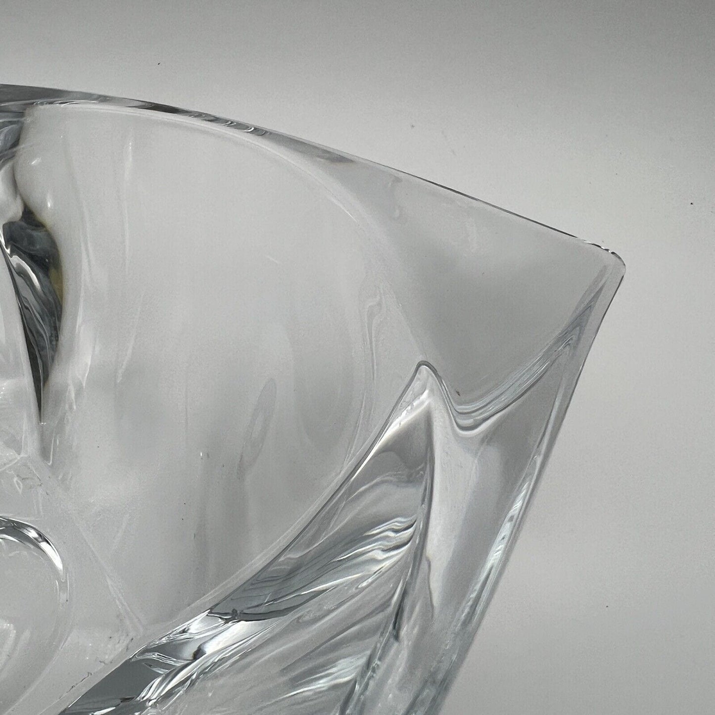 Grande Centrotavola in cristallo Boemia ciotola portafrutta fruttiera vintage Categoria Vetri e Cristalli