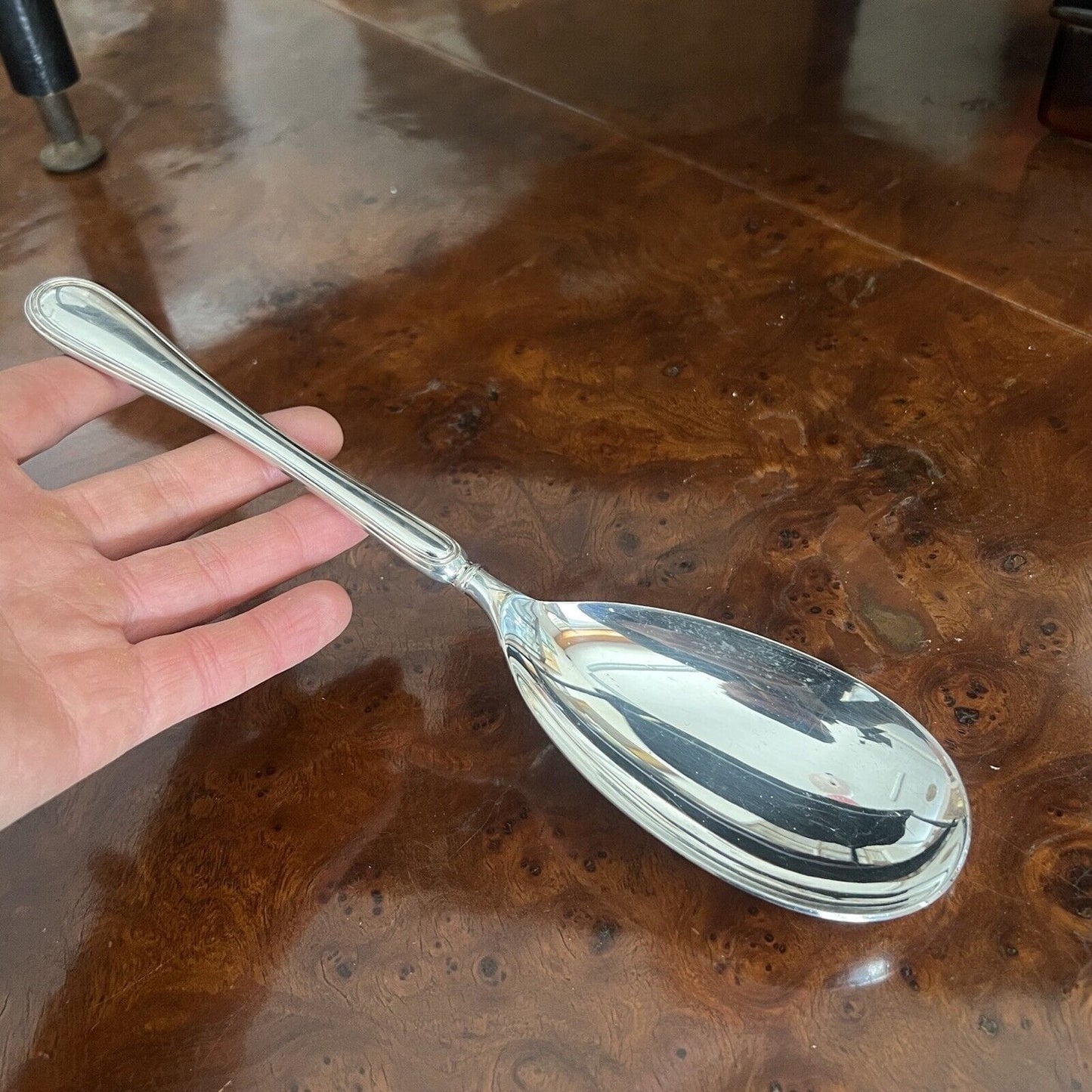 Grande Cucchiaio per Risotto posata in argento placcato silver plated da portata Categoria Sheffield & Argento