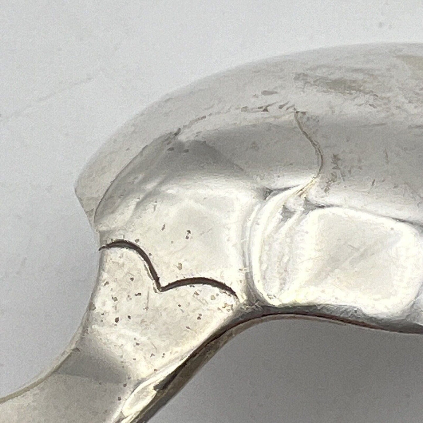 Grande Cucchiaio posata in argento sheffield antico 800 silver plated da portata Categoria Sheffield & Argento