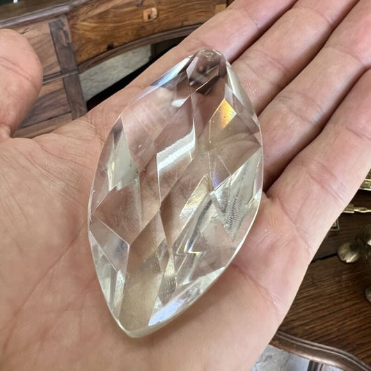 Grande Mandorla di cristallo a goccia pendente per lampadario ricambio vetro Categoria Lampade Appliques