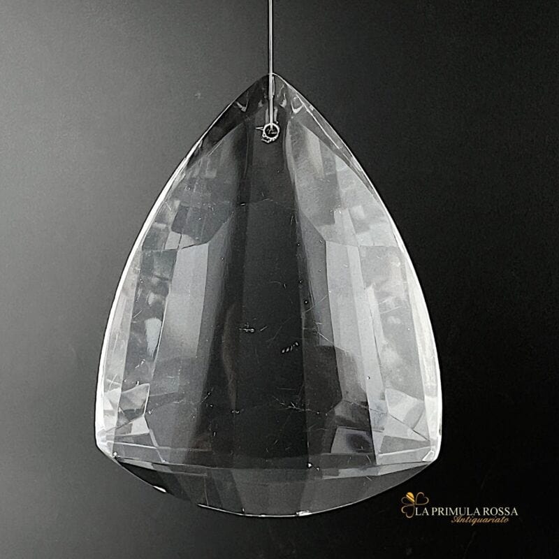 Grande pendente di cristallo a goccia per lampadario vintage ricambio vetro Categoria Lampade Appliques