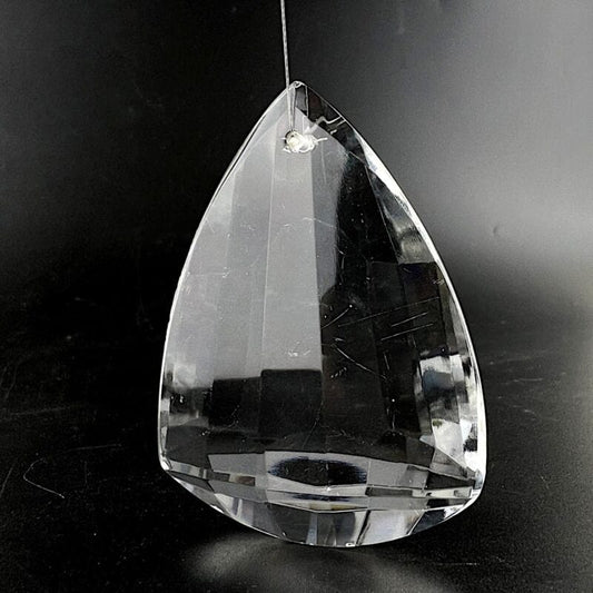 Grande pendente di cristallo a goccia per lampadario vintage ricambio vetro Categoria Lampade Appliques
