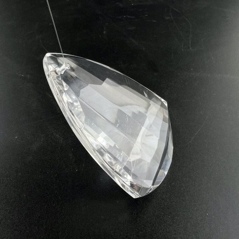 Grande pendente di cristallo a goccia per lampadario vintage ricambio vetro Categoria Lampade Appliques