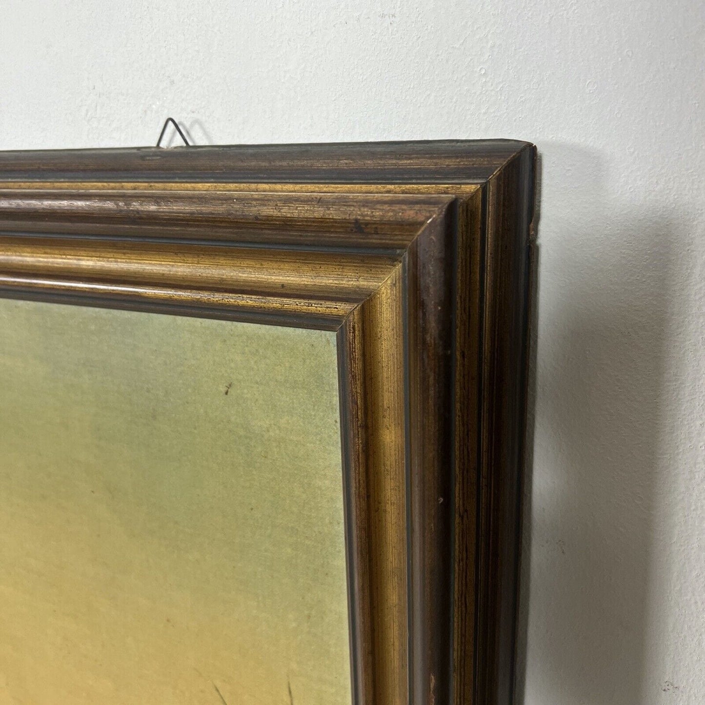 Grande Quadro stile antico dipinto olio stampa su tela Veduta della Cava Palizzi Categoria Quadri