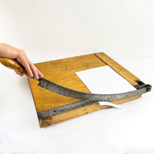 Grande taglierina manuale per carta d'epoca 900 da tavolo vintage Professionale Categoria Attrezzi e Strumenti