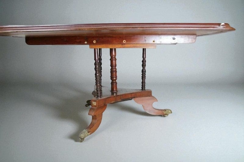 Grande Tavolo antico rettangolare da pranzo buffet in legno di mogano epoca 800 Categoria Arredamento
