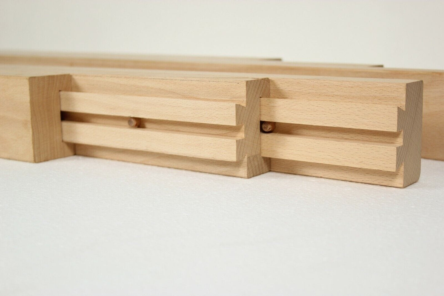 Guide in legno per allungare tavolo antico modifica apertura prolunghe tavole Categoria Accessori & Ferramenta d'epoca