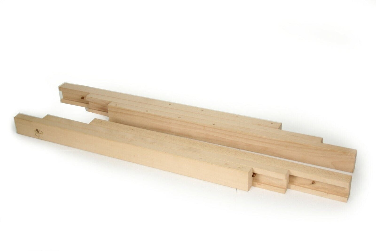 Guide in legno per allungare tavolo antico modifica apertura prolunghe tavole Categoria Accessori & Ferramenta d'epoca