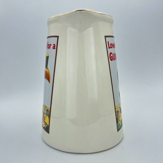 Guinness Birra Caraffa Brocca in ceramica Tucano Vintage pubblicita retro Pub Categoria Birra & dintorni