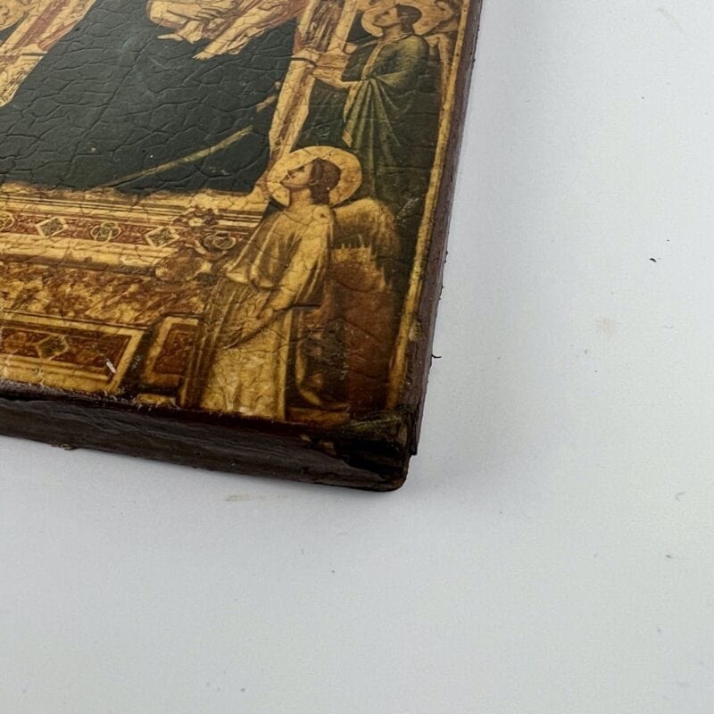 Icona antica religiosa sacra in legno Tavola Madonna con Bambino Ognissanti Categoria Oggetti sacri - rosari