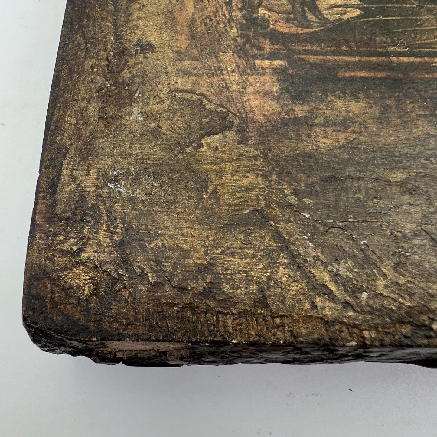 Icona Bizantina stile antica stampa su tavola in legno Incoronazione Vergine 900 Categoria Oggetti sacri - rosari
