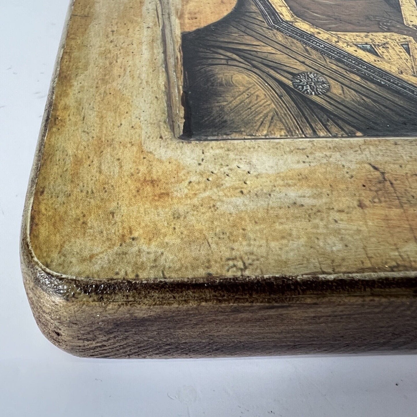 Icona stile antica bizantina religiosa sacra in legno Tavola Madonna di Kazan Categoria Oggetti sacri - rosari