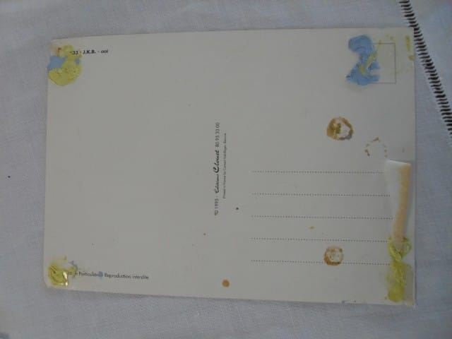 J.K.B.QUIQUINA ANNO 1995 CARTOLINA PUBBLICITARIA ORIGINALE D'EPOCA cm 15X21 Categoria Pubblicità vintage