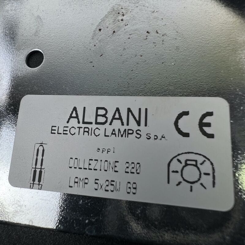 Lampada da parete cromata applique ALBANI Fuochi d'artificio collezione 220 Categoria Lampade Appliques