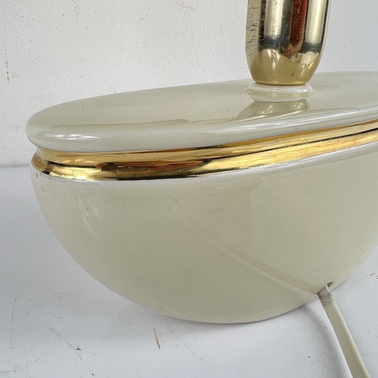 Lampada da tavolo anni '50 '60 con base in ceramica Veliero Barca a Vela nave Categoria Lampade Appliques
