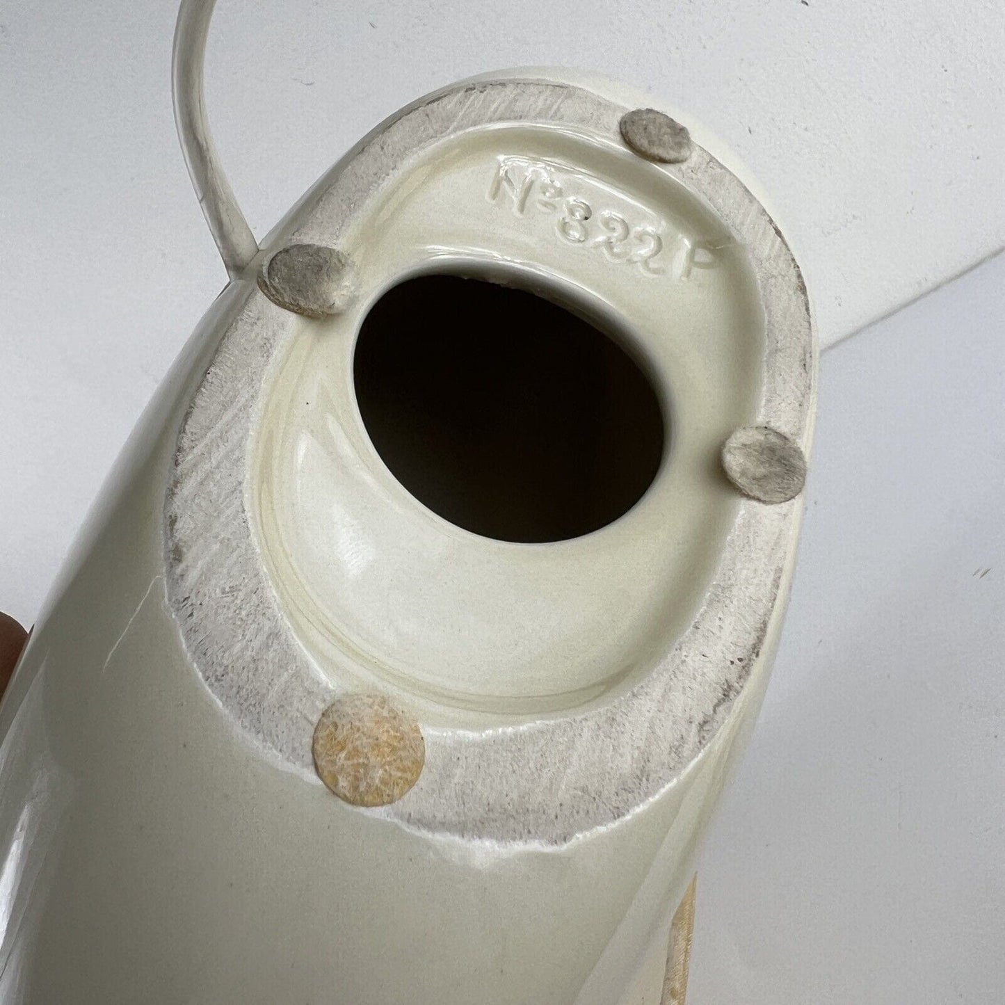 Lampada da tavolo anni '50 '60 con base in ceramica Veliero Barca a Vela nave Categoria Lampade Appliques