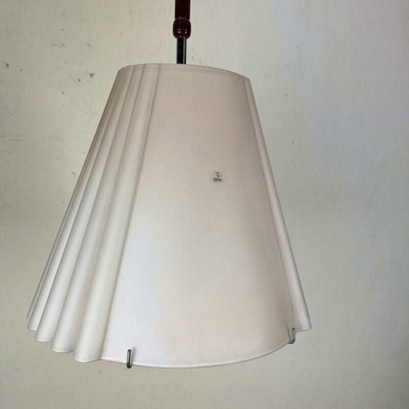 Lampadario anni 80 in vetro Rosa di Murano a Cupola Vintage Modernariato 70 cm Categoria Lampade Appliques