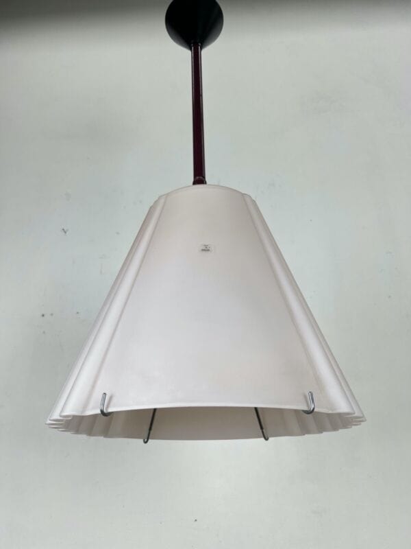 Lampadario anni 80 in vetro Rosa di Murano a Cupola Vintage Modernariato 70 cm Categoria Lampade Appliques