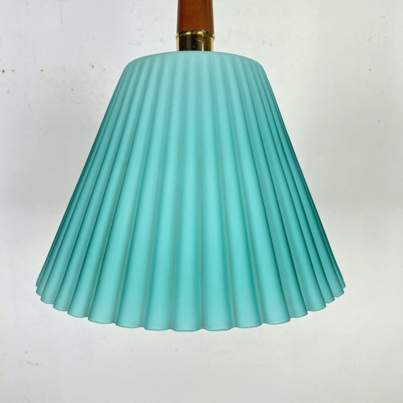 Lampadario lampada a sospensione in vetro verde di Murano Vintage Modernariato Categoria Lampade Appliques