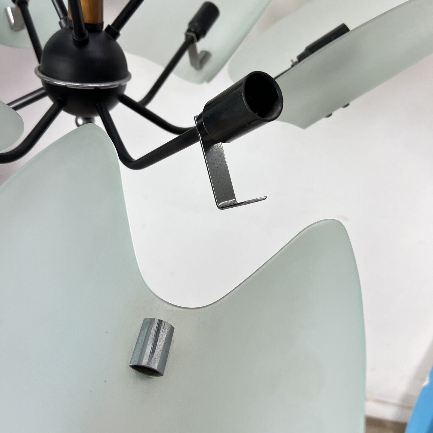 Lampadario vintage a 9 bracci lampada da soffitto stile classico anni '70 Categoria Lampade Appliques