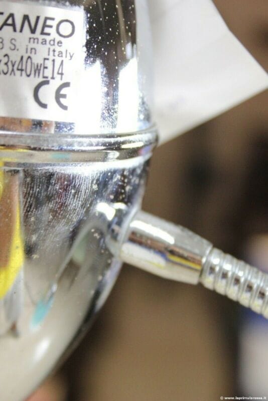 Lampadario vintage anni 70 stile stilnovo flessibile lampada design modernariato Categoria Lampade Appliques