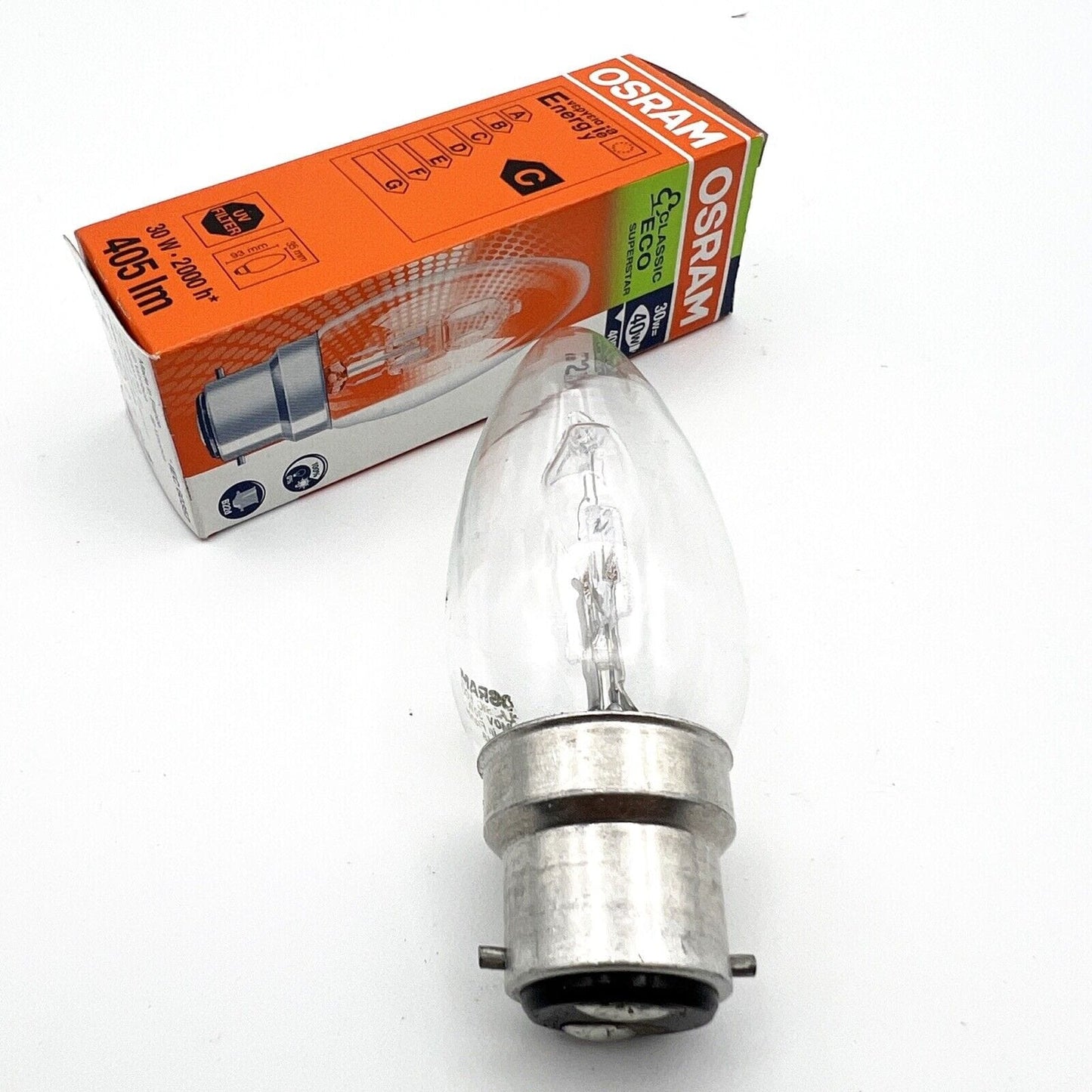 Lampadina a Baionetta per Lampada Abatjour Lume attacco antico B22 forma candela Categoria Lampade Appliques