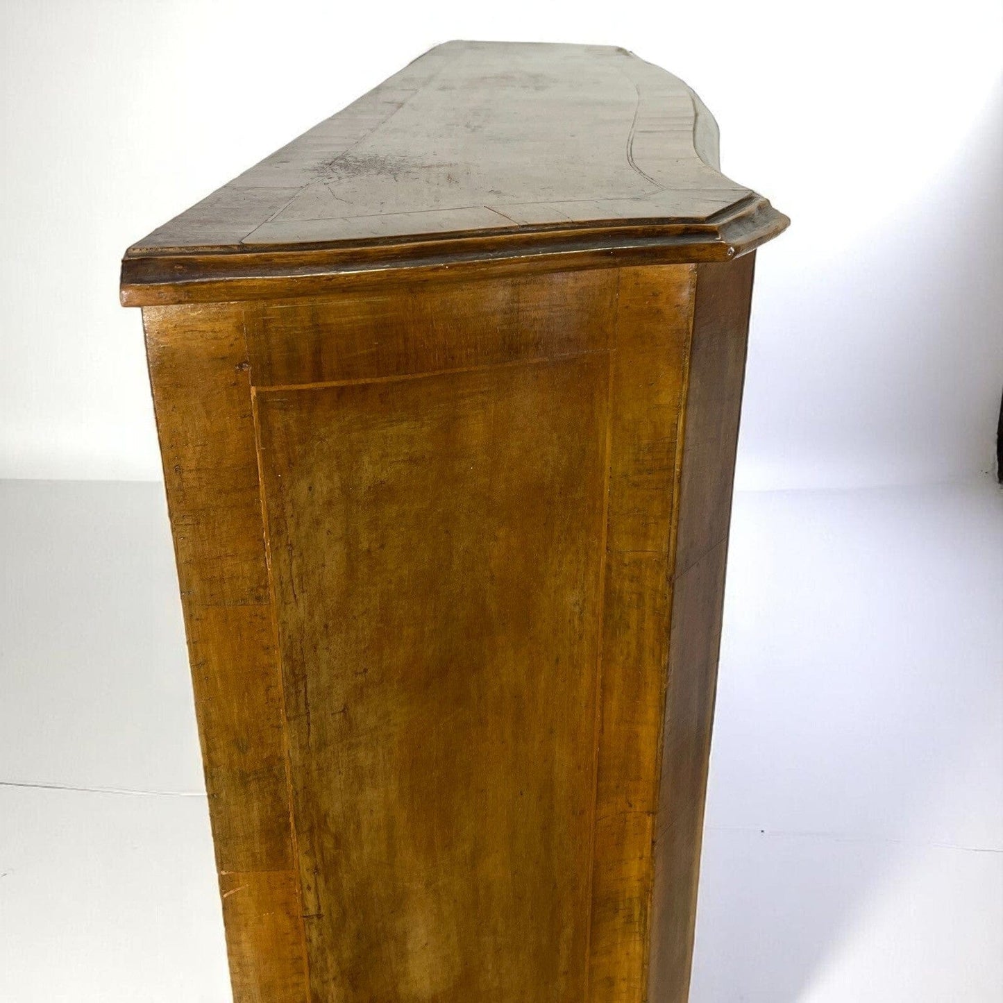 Libreria antica Etagere 900 mobile vintage in legno di noce lastronato soggiorno Categoria Vetrine