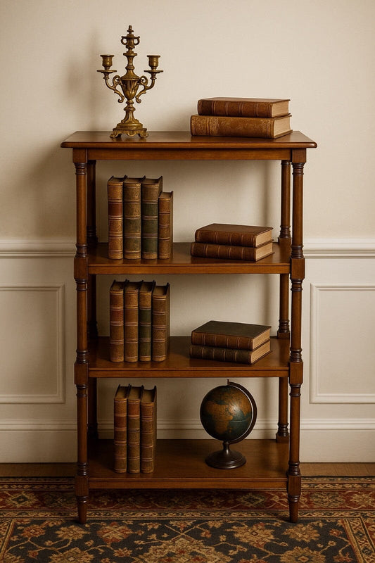 Libreria Antica Etagere stile retro mobile da bagno scaffale in legno chiaro 900 Categoria Vetrine