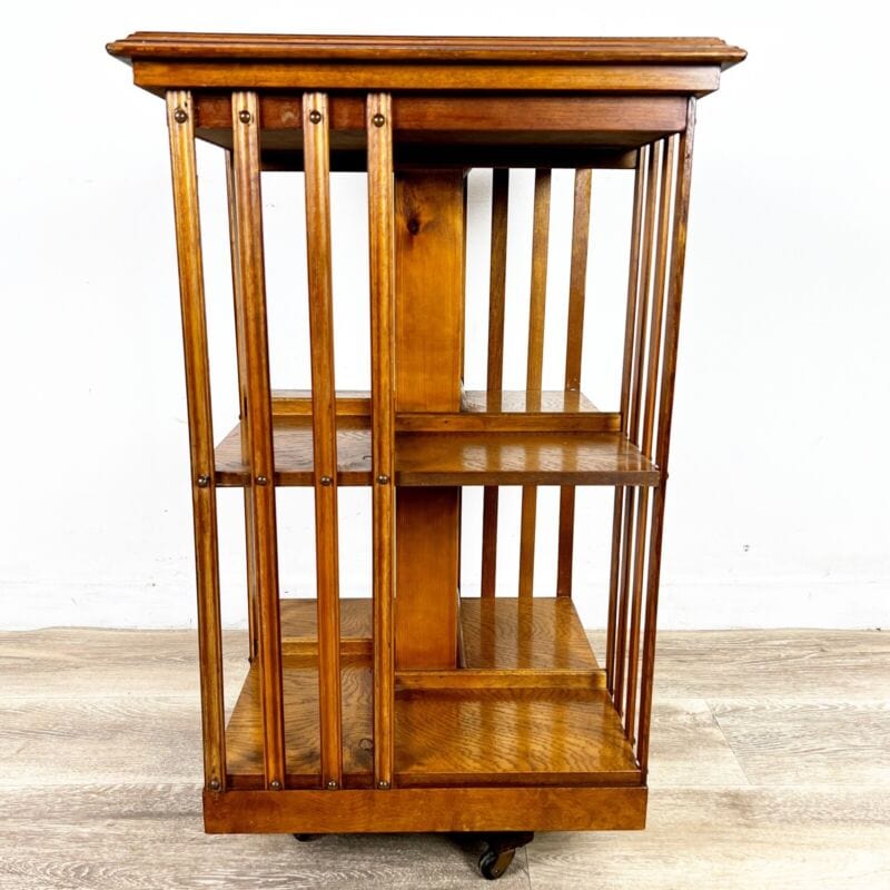 Libreria girevole stile antico vittoriano inglese in legno reggilibri tavolo Categoria Complementi d'arredo