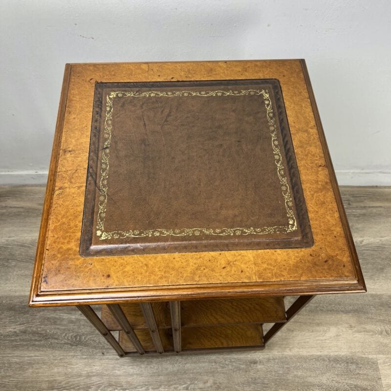Libreria girevole stile antico vittoriano inglese in legno reggilibri tavolo Categoria Complementi d'arredo