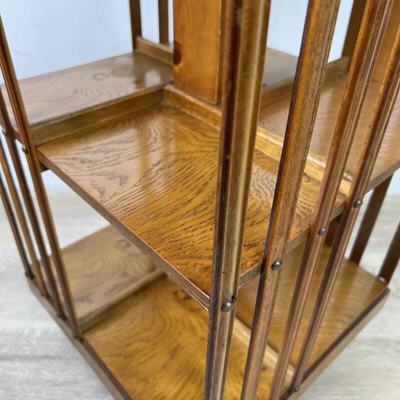 Libreria girevole stile antico vittoriano inglese in legno reggilibri tavolo Categoria Complementi d'arredo